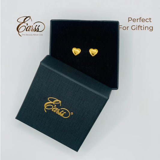 Heart Gold Stud | Stainless Steel | 18K Gold Plated