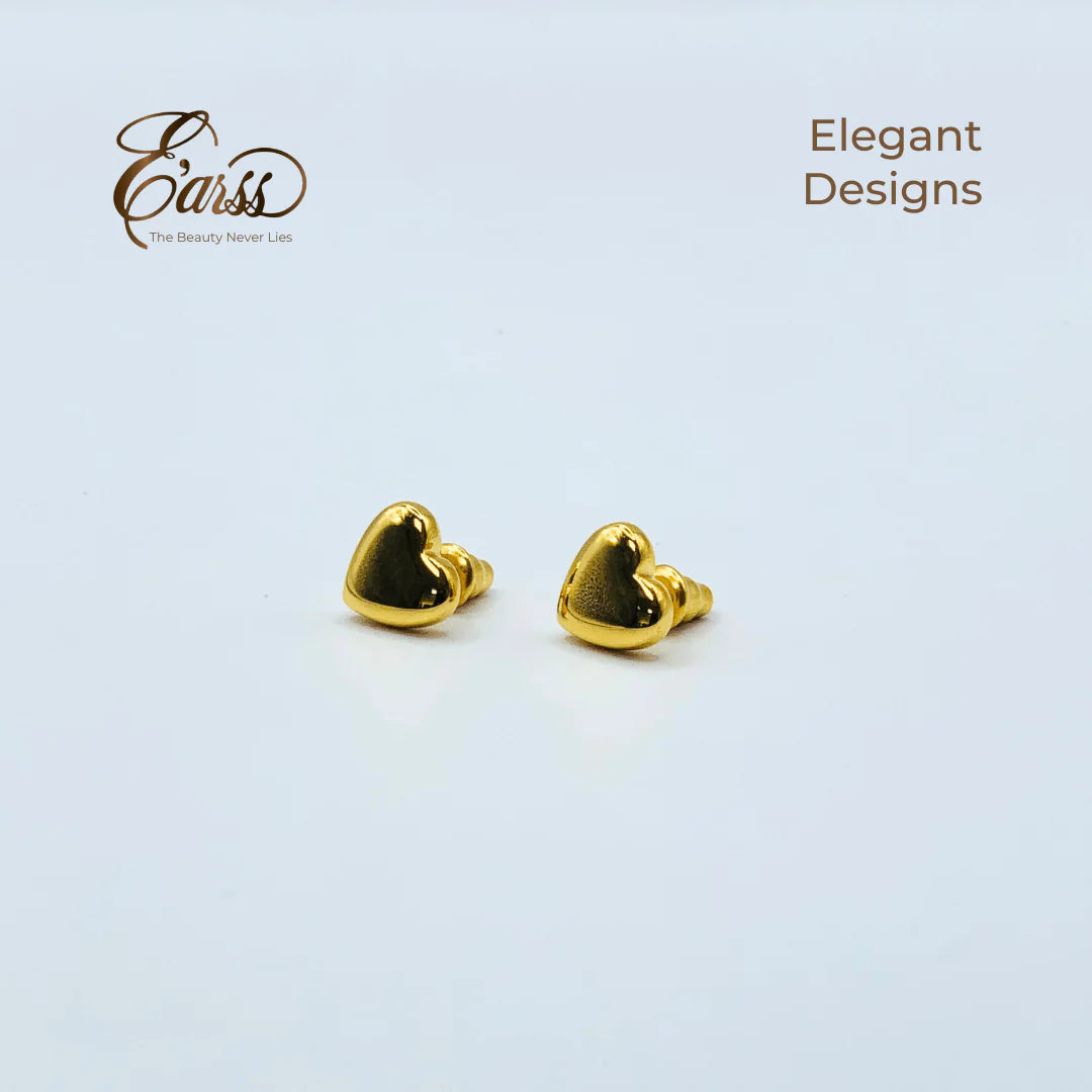 Heart Gold Stud | Stainless Steel | 18K Gold Plated